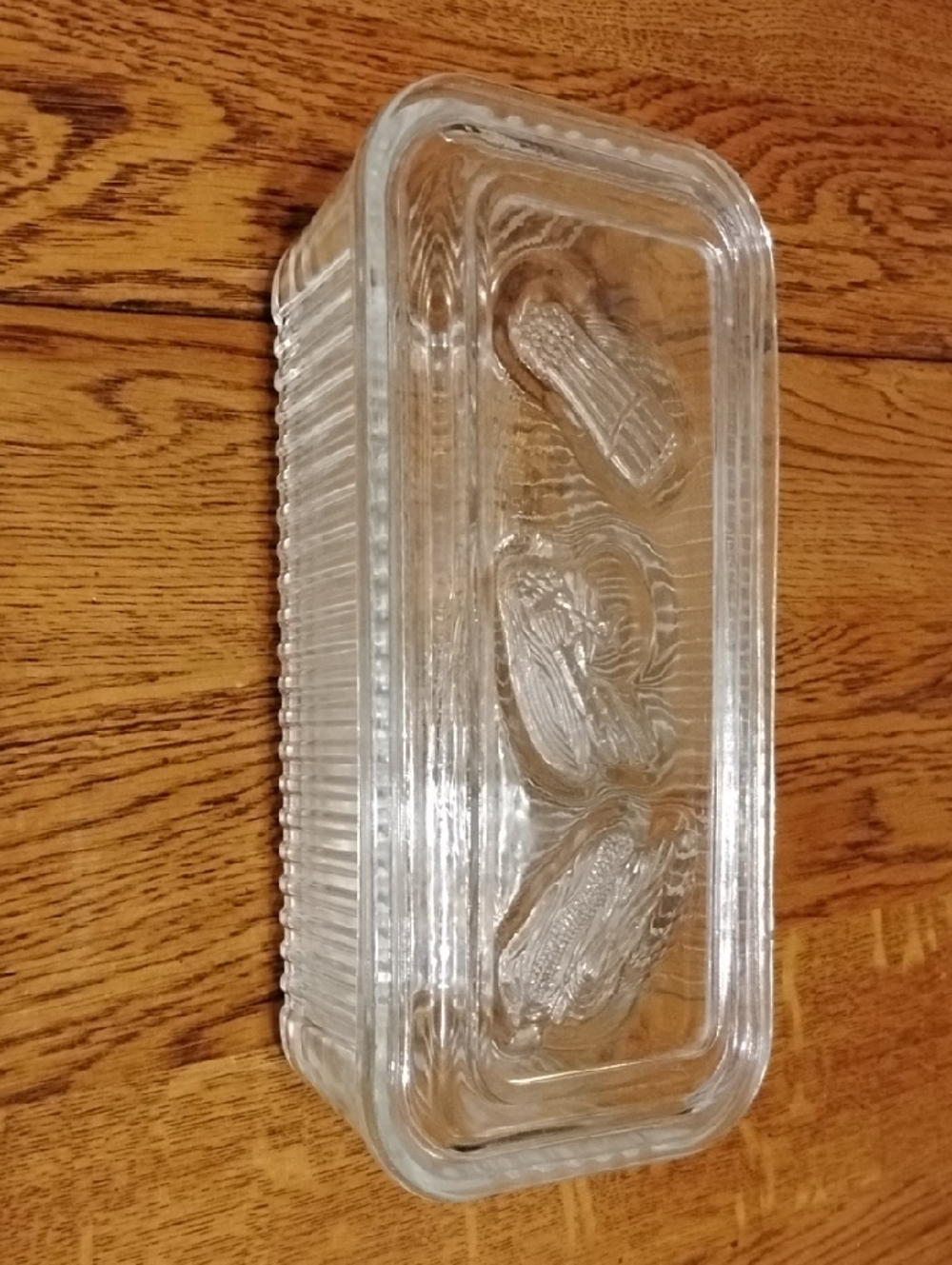 P-039 Midcentury Federal Glass refrigerator dish